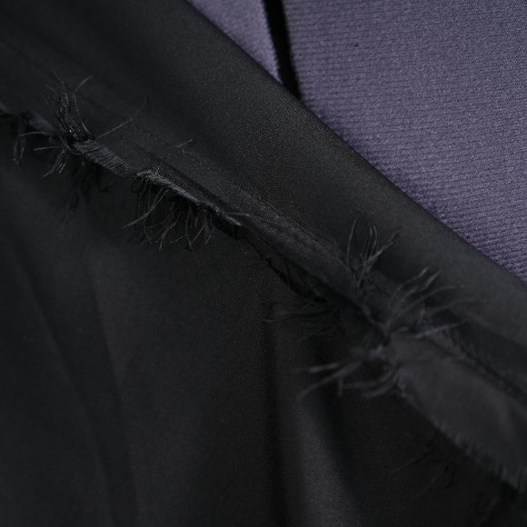 Black caftan style long dress with brown and golden beige embroidery Size M/L - Picture 6 of 6